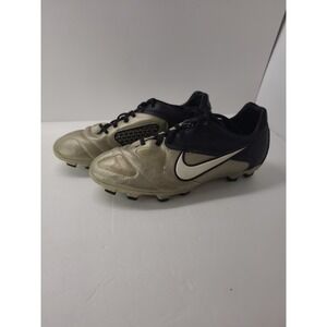 Nike Libretto CTR 360 Black and Gold Soccer Cleats (6Y)